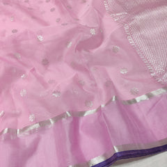 PINK  PURE ZARI KOTA SAREE