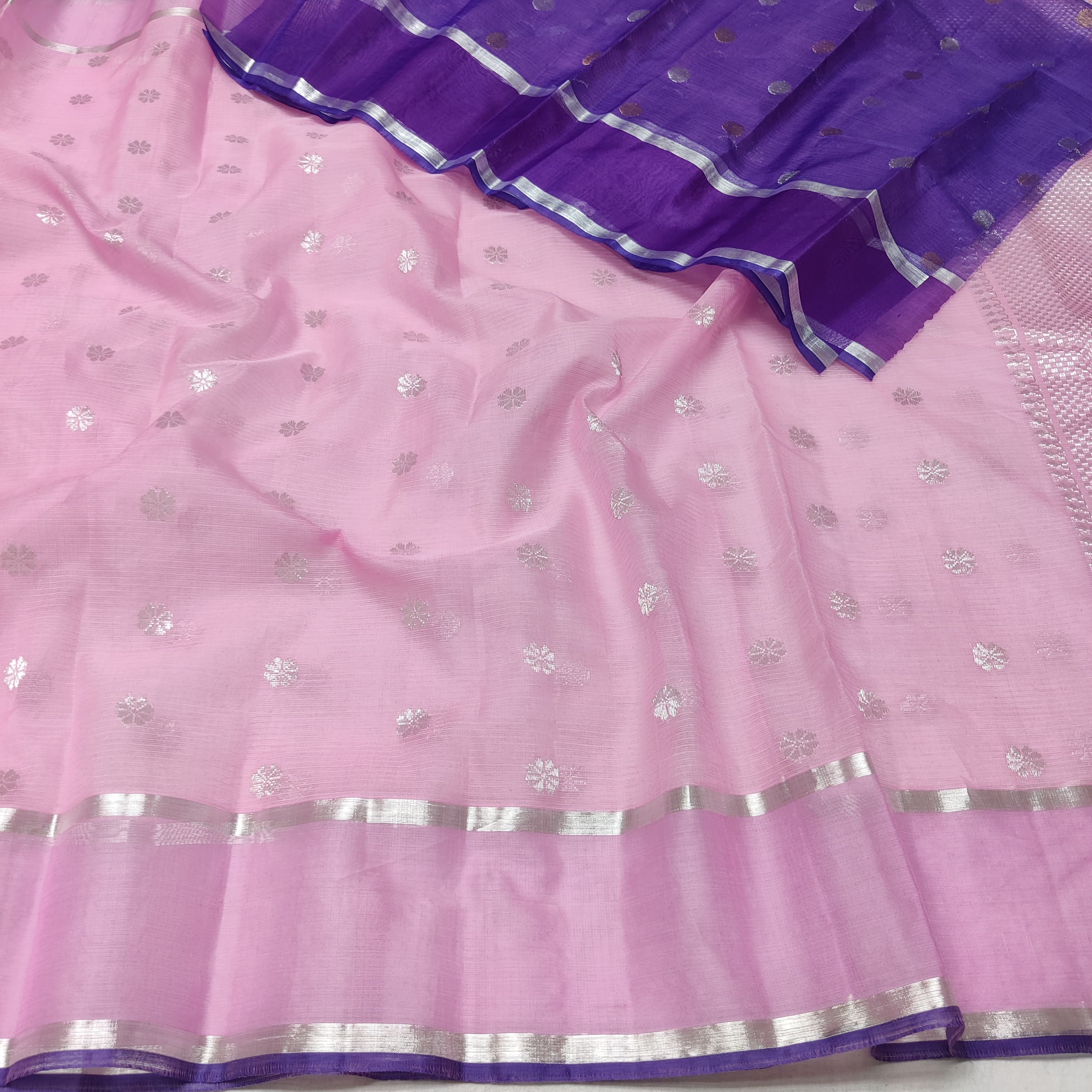 PINK  PURE ZARI KOTA SAREE