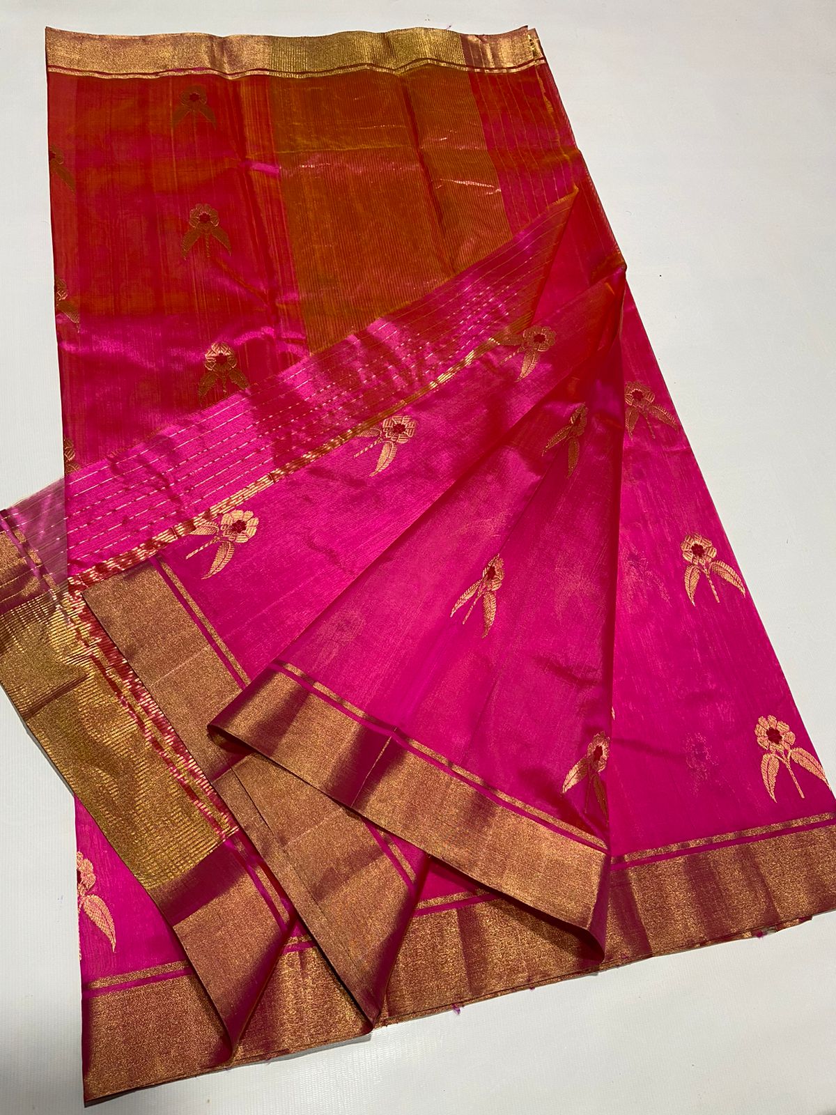 PINK CHANDERI SAREE