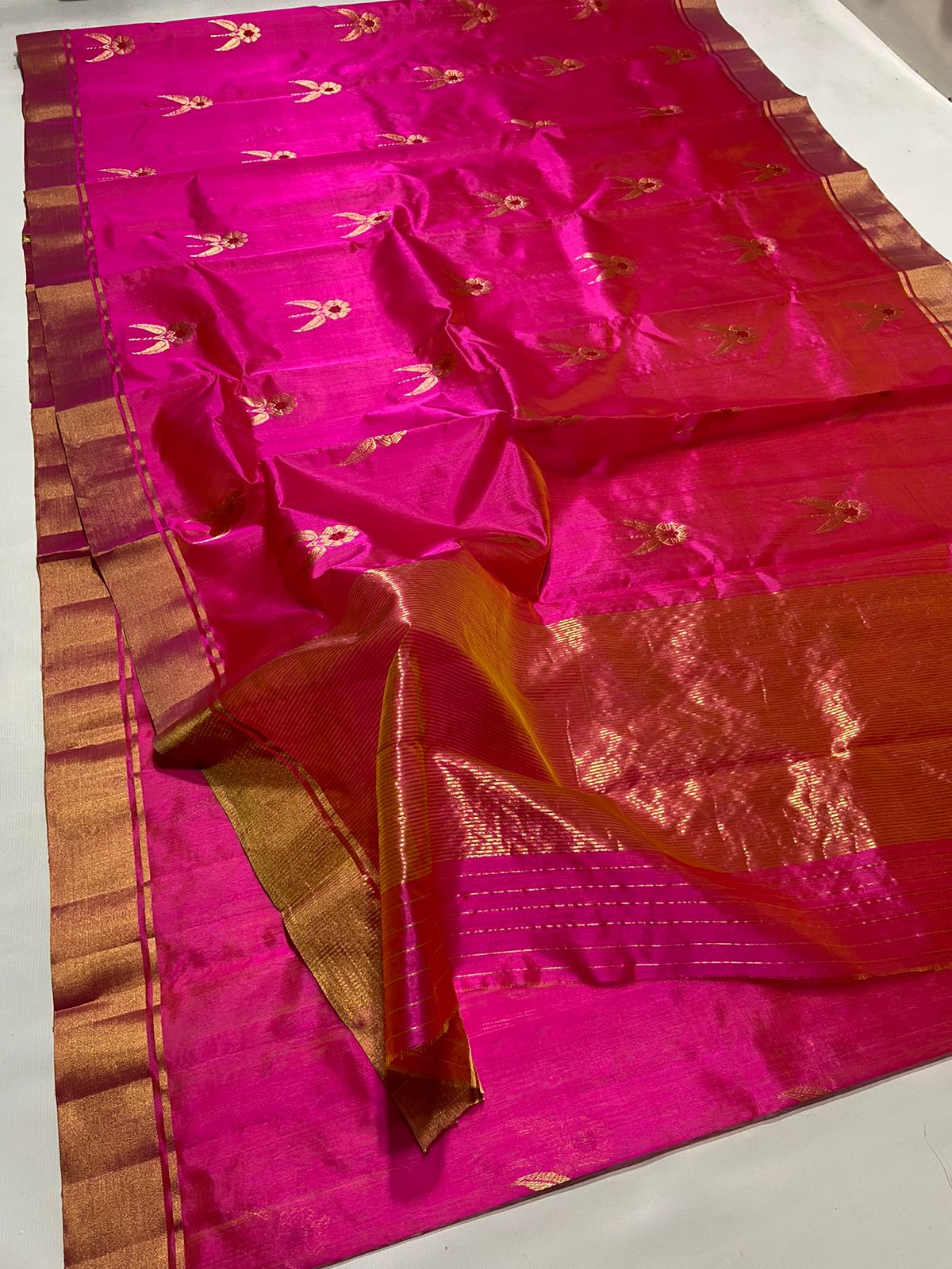 PINK CHANDERI SAREE