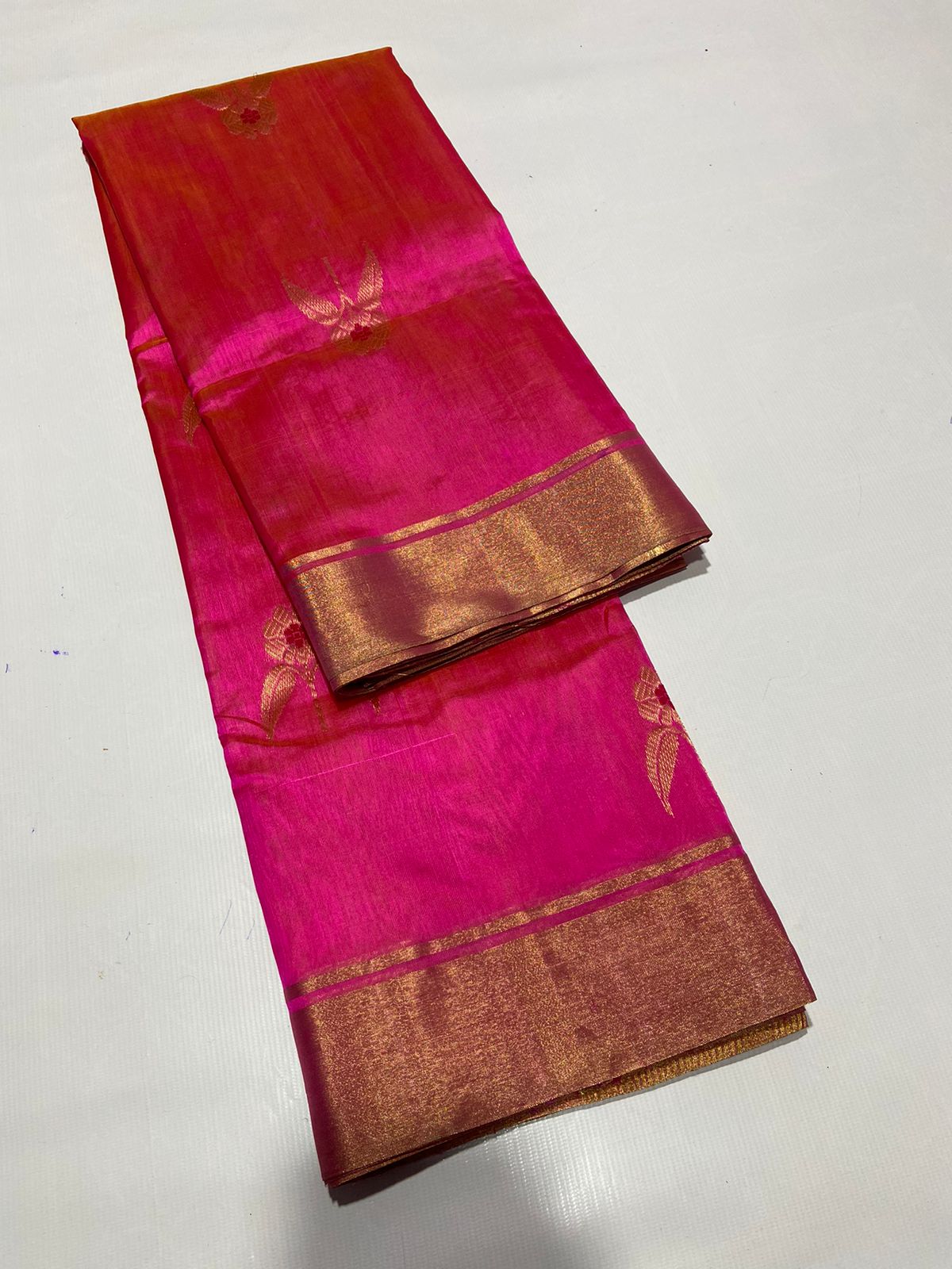 PINK CHANDERI SAREE