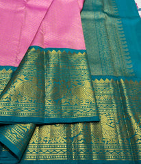 PINK / BLUE KANCHI SAREE