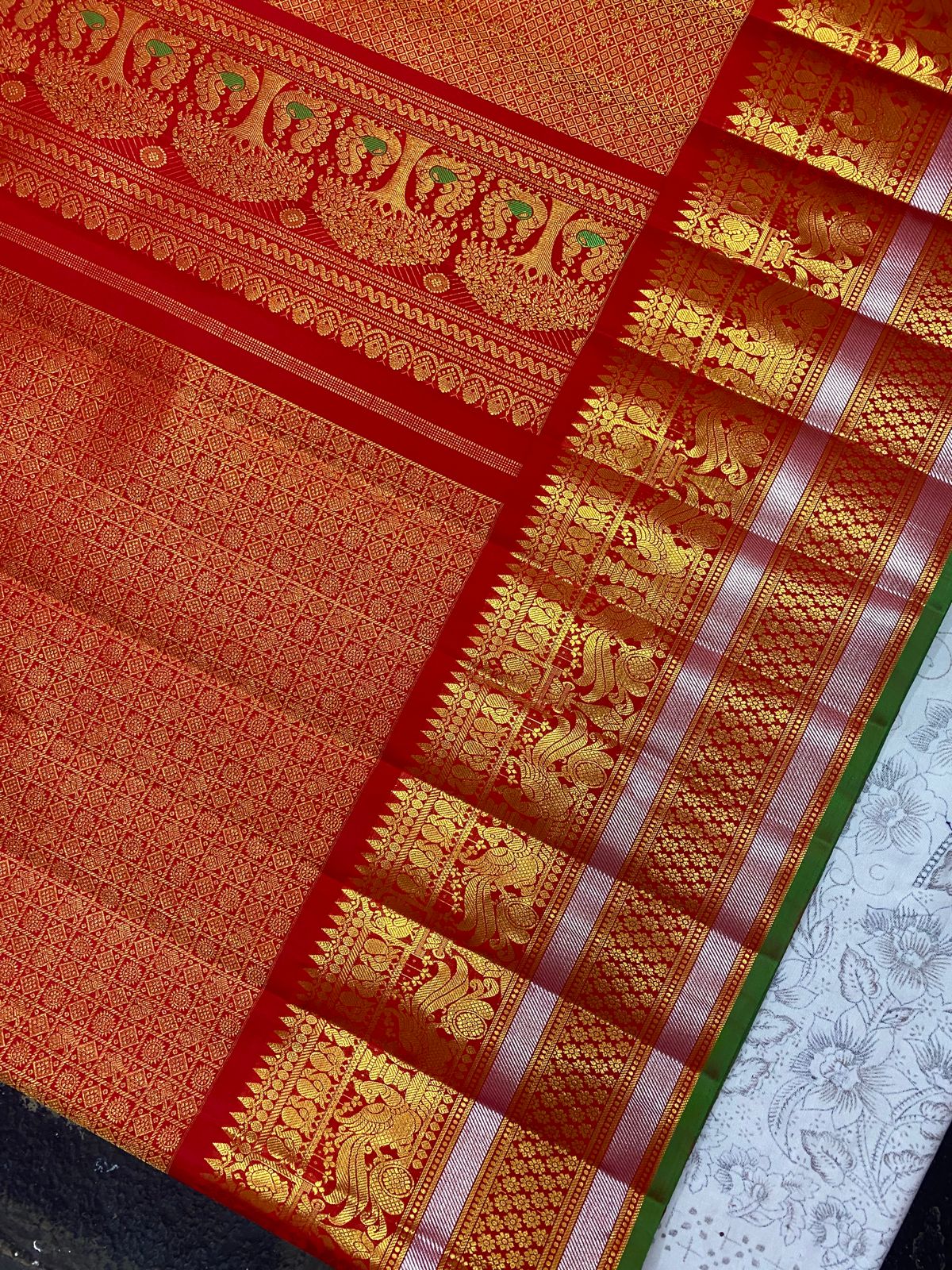 RED GADWAL PATTU SAREE