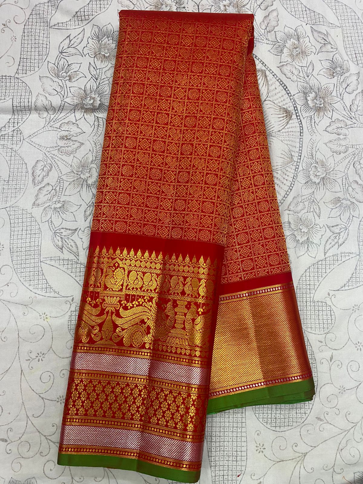 RED GADWAL PATTU SAREE