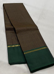 BROWN / GREEN SILK  SAREES