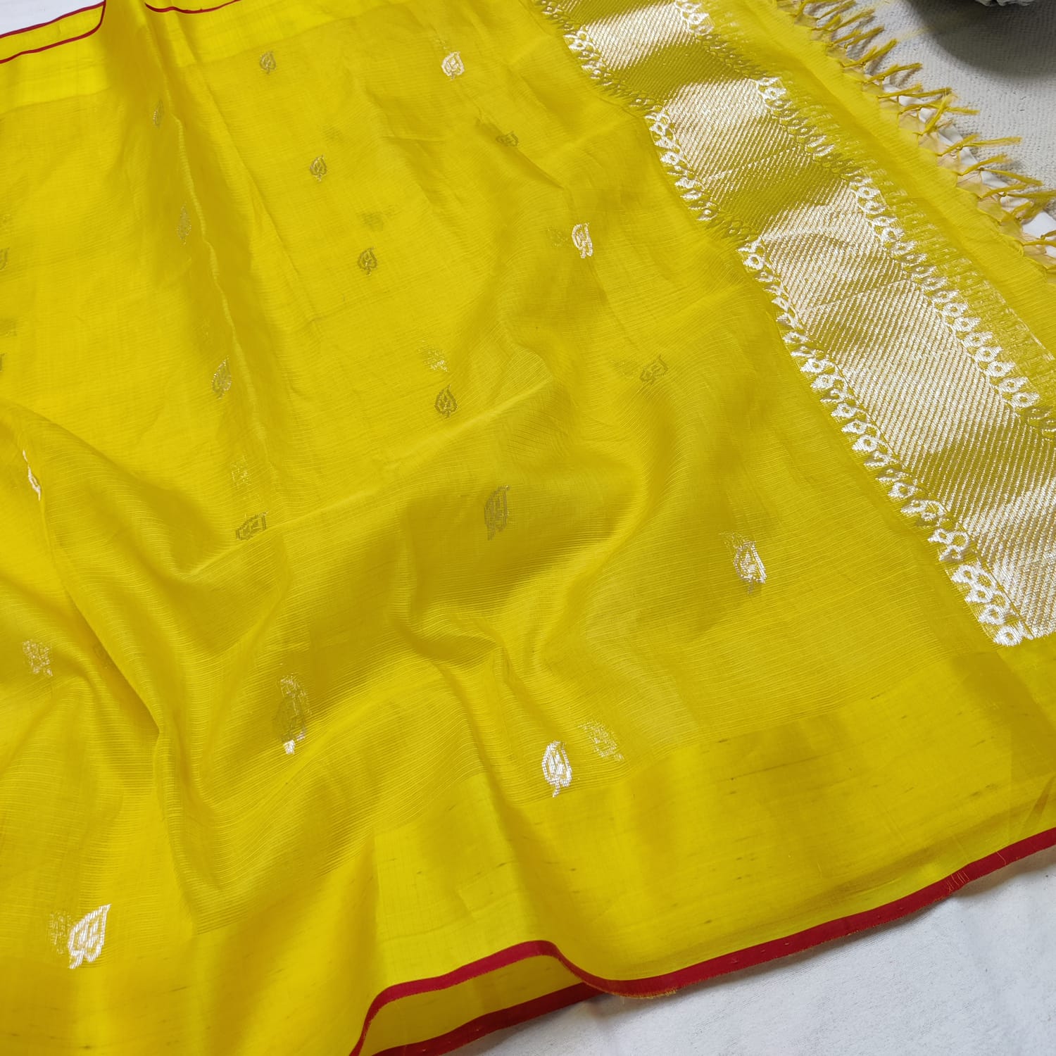 YELLOW ZARI KOTA SAREE