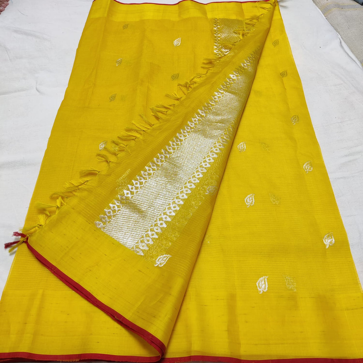 YELLOW ZARI KOTA SAREE