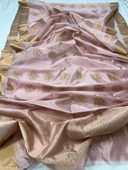 BLUSH PINK CHANDERI SAREE