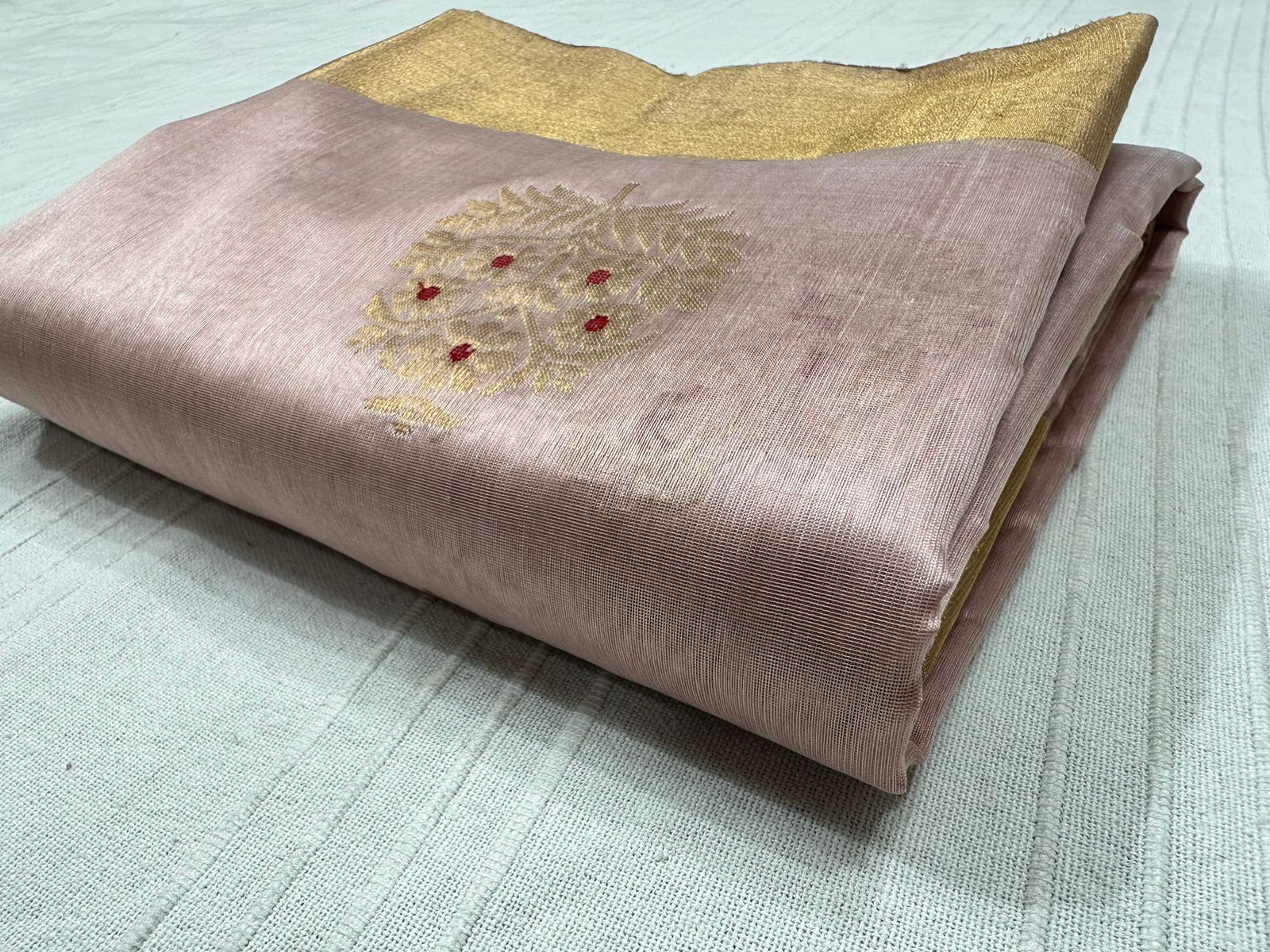 BLUSH PINK CHANDERI SAREE