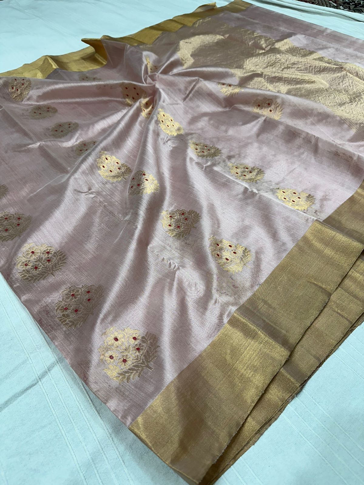 BLUSH PINK CHANDERI SAREE