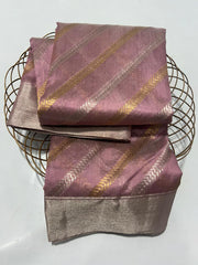 ROSE PINK CHANDERI SAREE