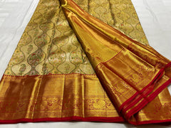 GOLD KANCHI TISSUE SAREE