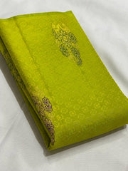 LITE GREEN / PURPLE  BORDERLESS SAREES