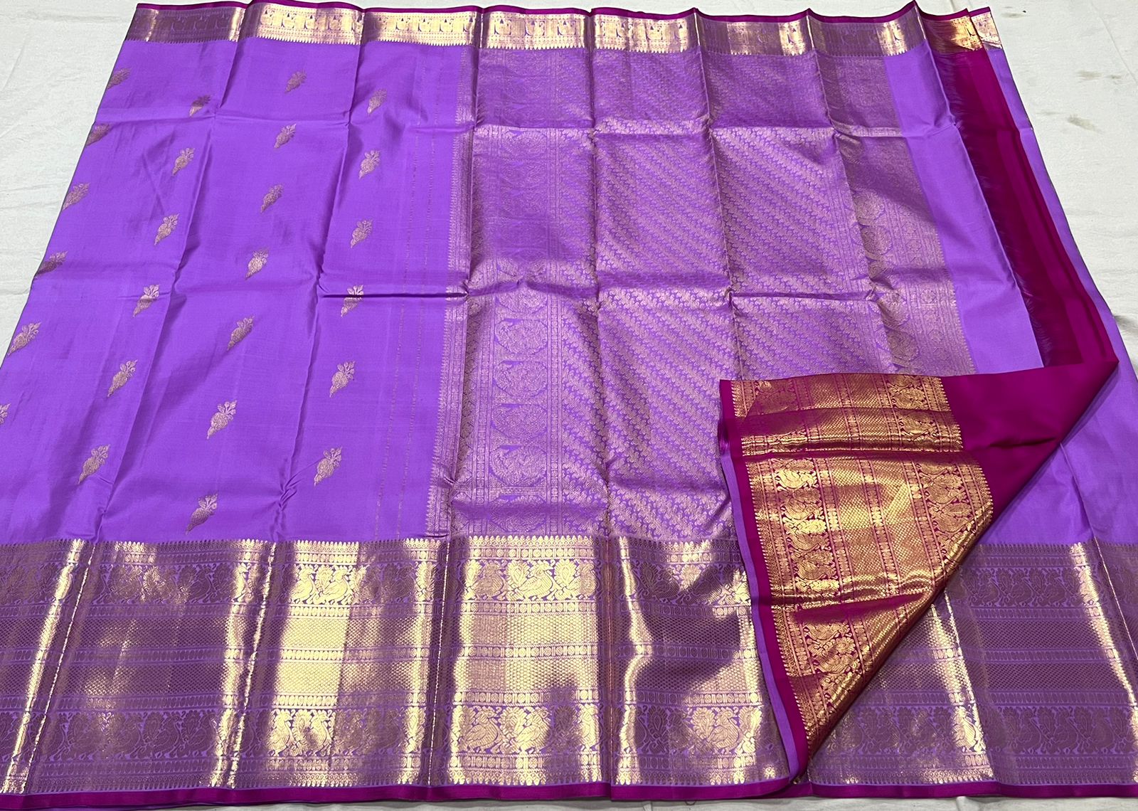 LAVENDER KANCHI SAREE