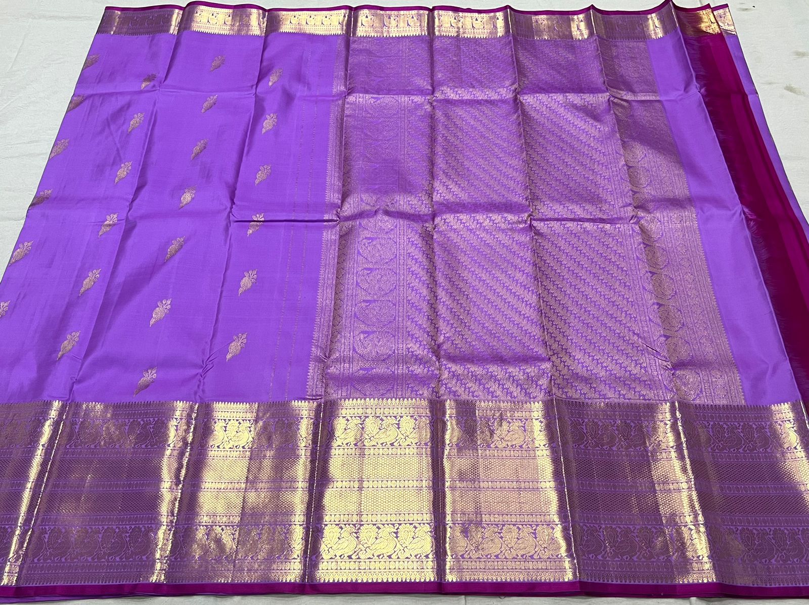 LAVENDER KANCHI SAREE