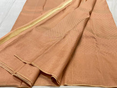 PEACH AND GOLD  KANCHI SAREES