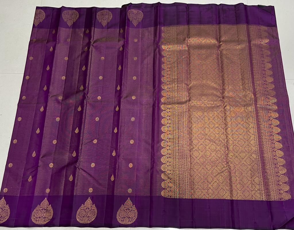 PURPLE  KANCHI SAREES