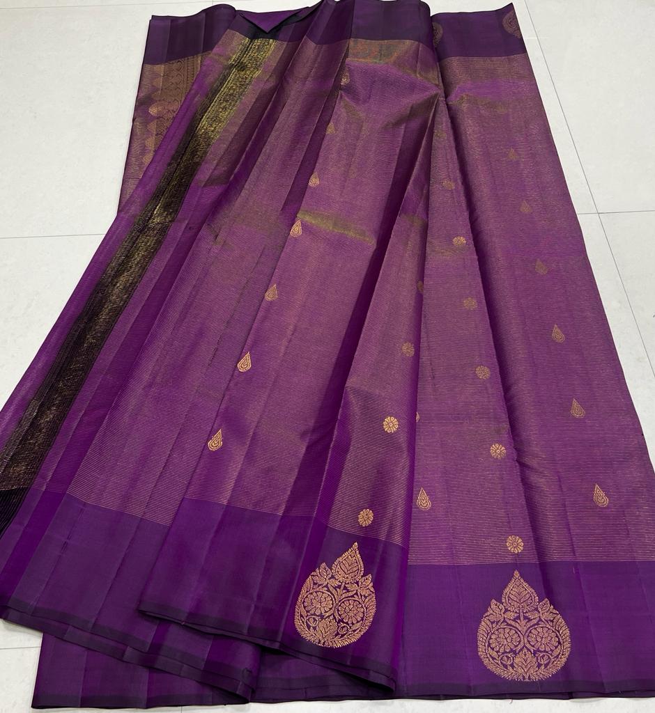 PURPLE  KANCHI SAREES