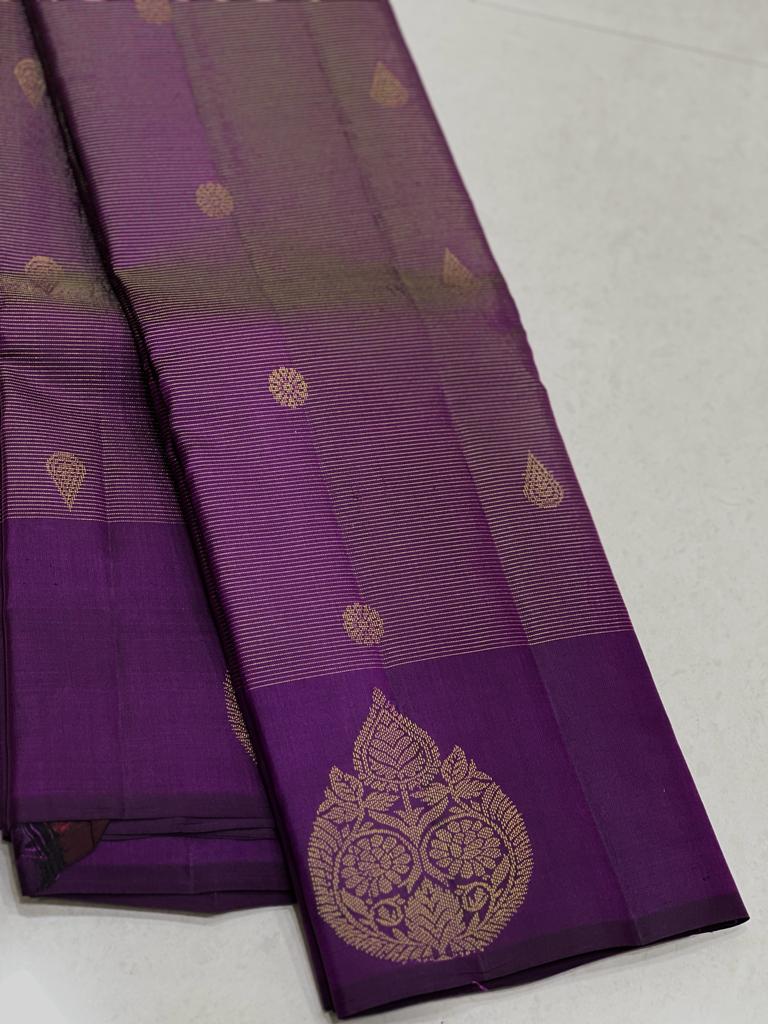 PURPLE  KANCHI SAREES