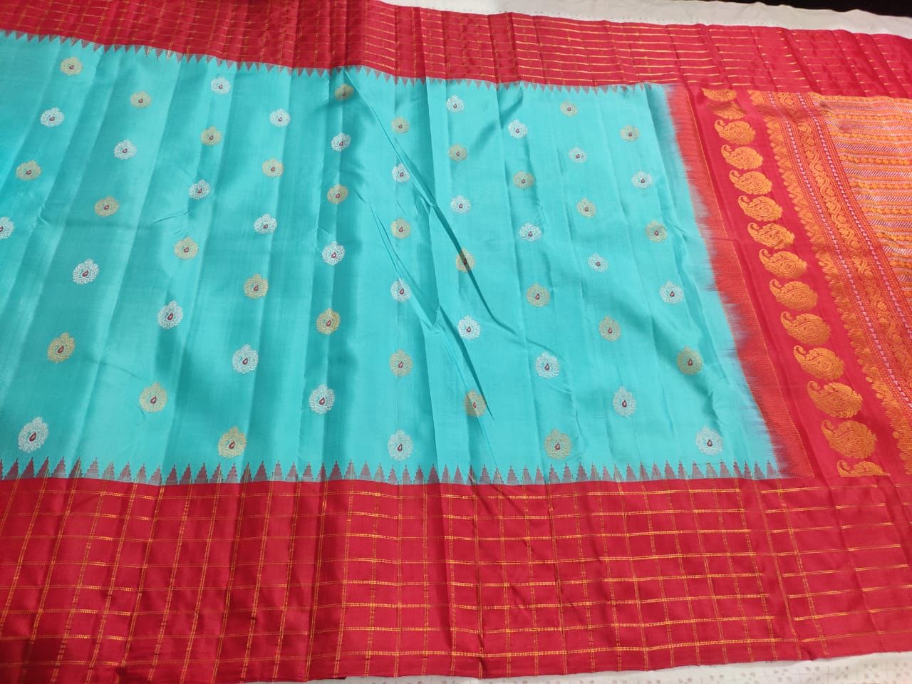 PURPLE / BLUE / RED KANCHI SAREES