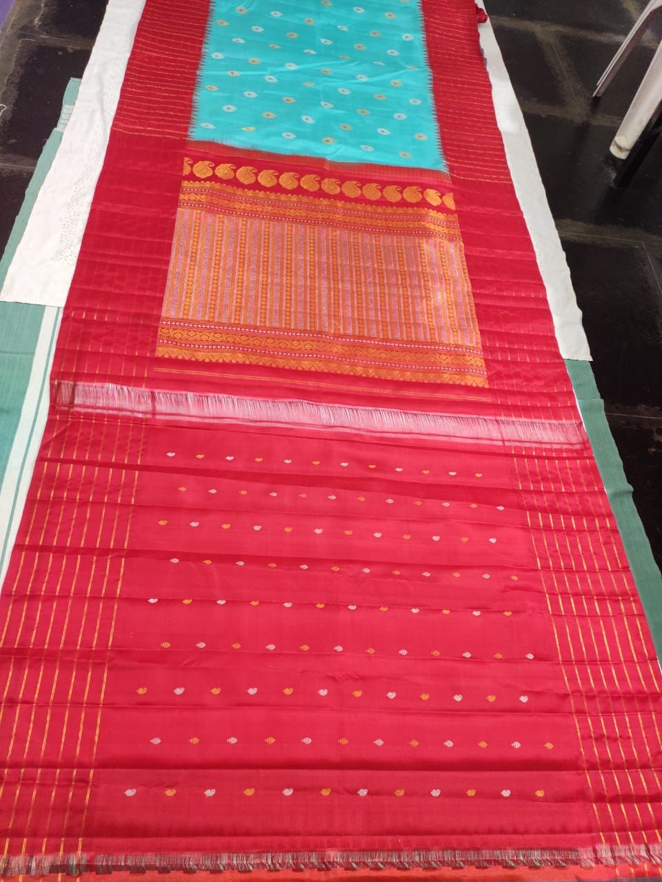 PURPLE / BLUE / RED KANCHI SAREES