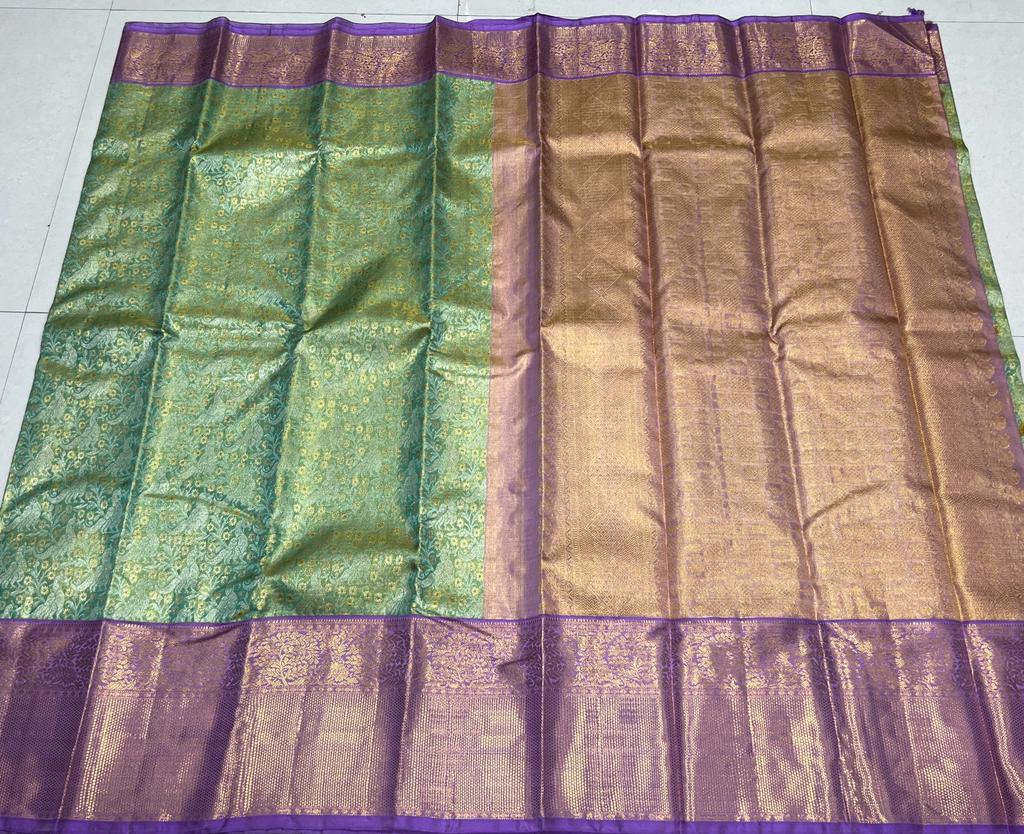 GREEN /  LAVENDER  PINK  KANCHI SAREES