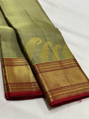 DARK GREEN KANCHI SAREES