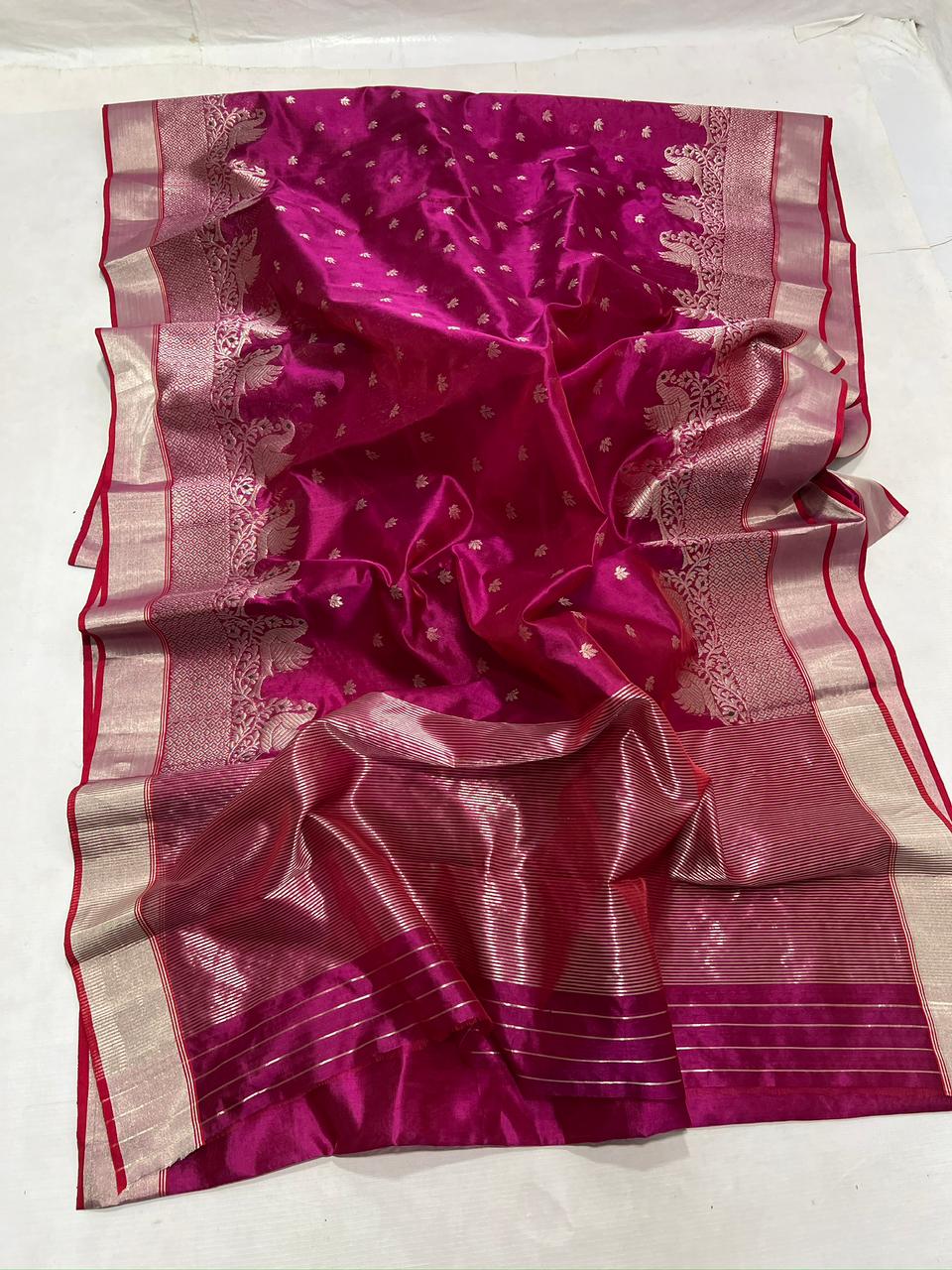 PINK CHANDERI SAREE