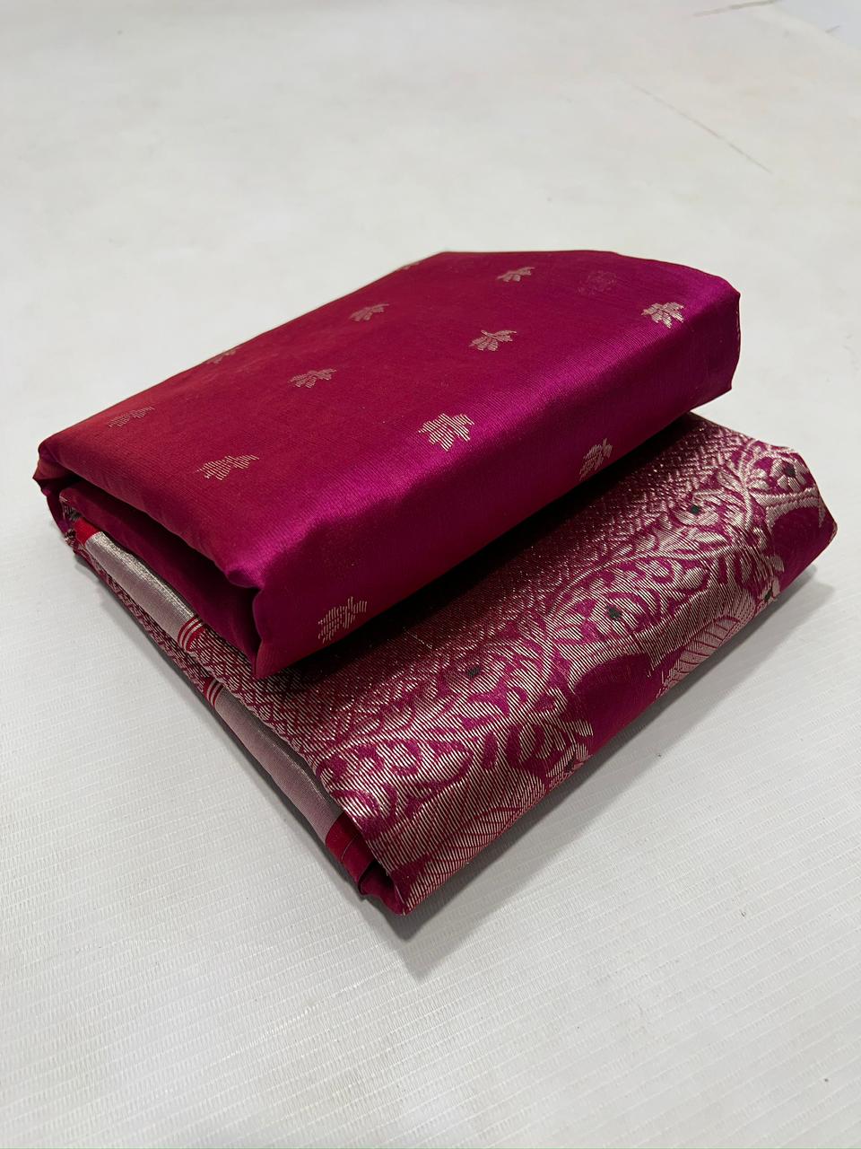 PINK CHANDERI SAREE