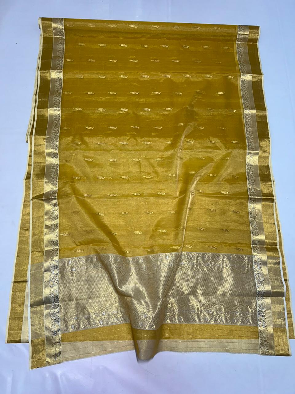 GOLD CHANDERI SAREE