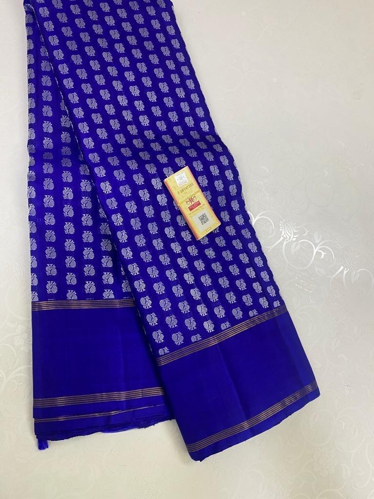 ROYAL BLUE KANCHI SAREES