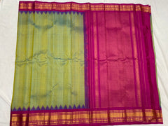 GREEN TEMPLE  SILK SAREE