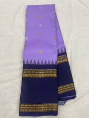 LAVENDER / NAVY BLUE KANCHI SAREES