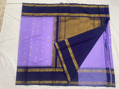 LAVENDER / NAVY BLUE KANCHI SAREES