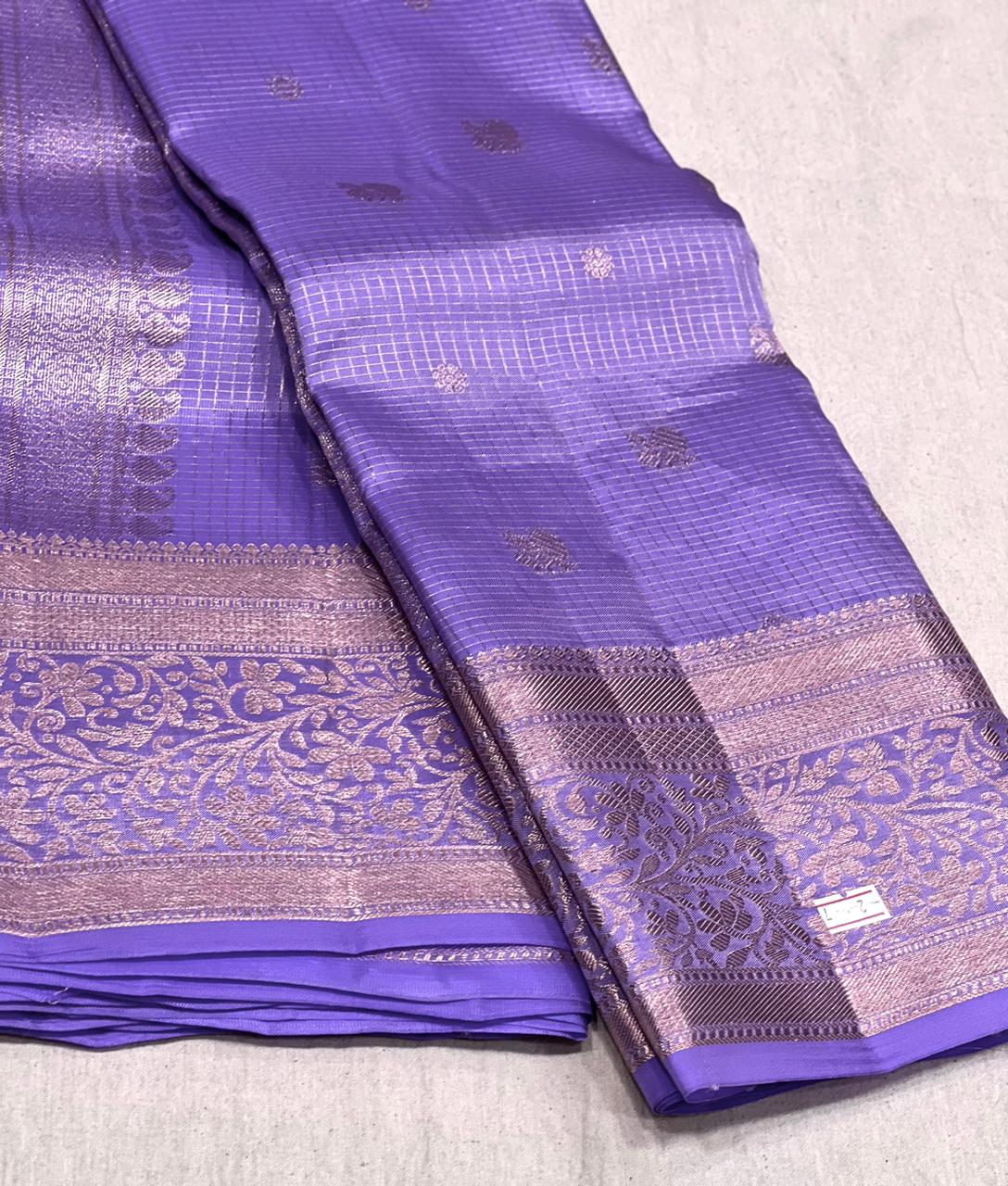 LAVENDER  KANCHI SAREES