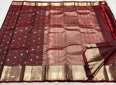 MAROON  KANCHI SAREES