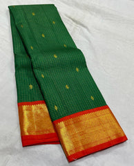 GREEN / RED KANCHI SAREES