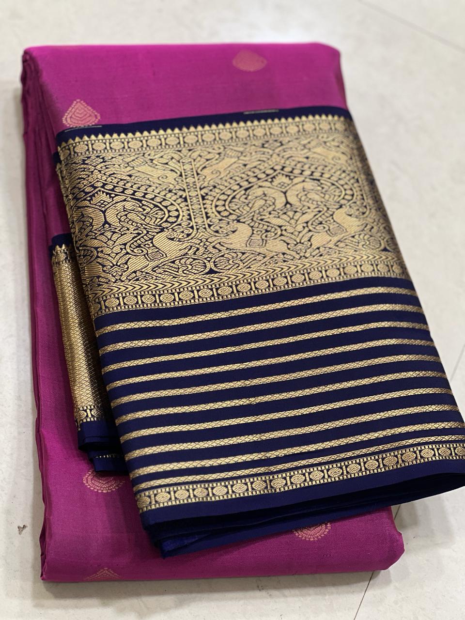 PINK KANCHI SAREE