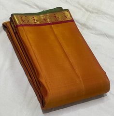 MUSTARD SIMPLE SILK  SAREES