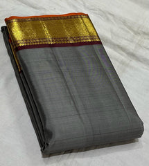 GREY SIMPLE SILK  SAREES