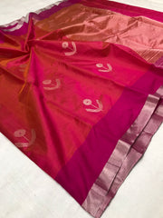 PINK CHANDERI SAREE