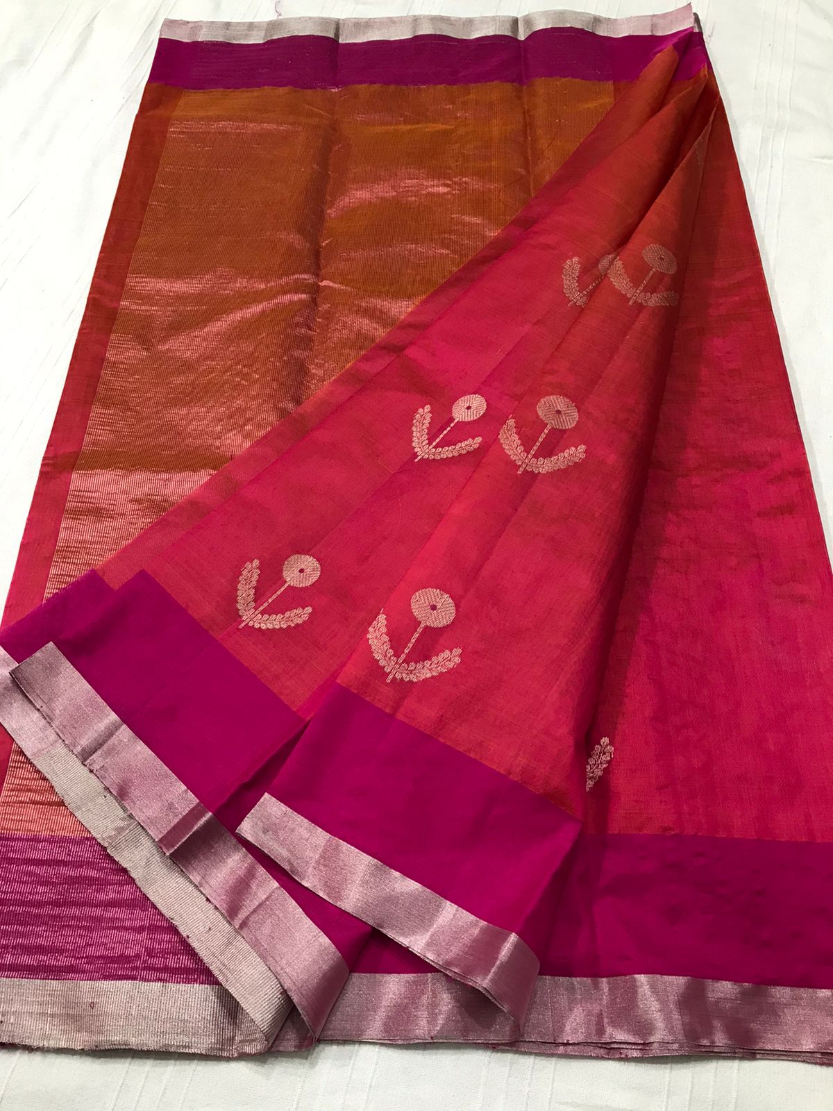 PINK CHANDERI SAREE