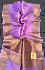 LAVENDER KORA ORGANZA SILK