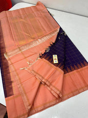 PURPLE TEMPLE BOARDER SAREE