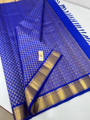 ROYAL BLUE ZARI KANCHI SILK SAREE