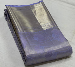 LIGHT LAVENDER COLOUR KANCHI SILK SAREE