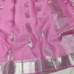 PINK ZARI KOTA SAREE