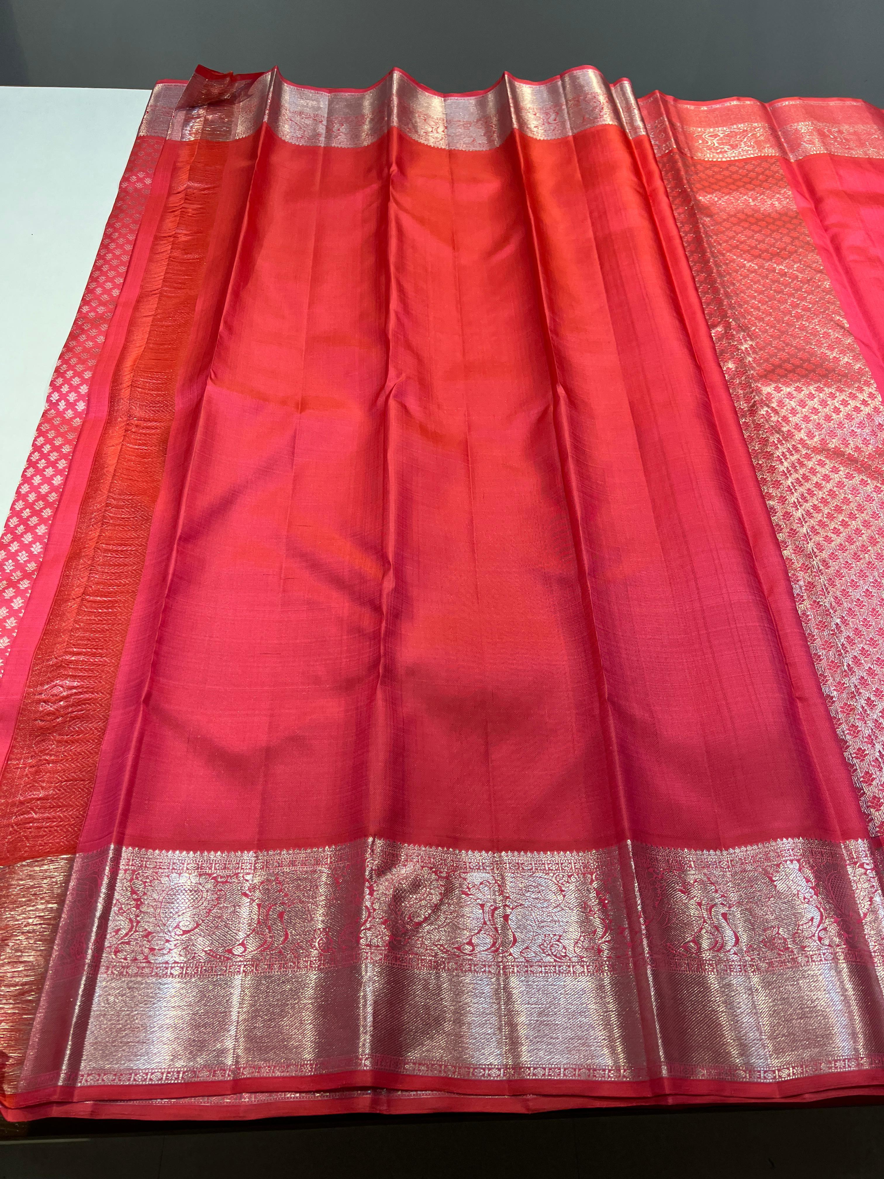 PASTEL PINK  ZARI KANCHI SILK SAREE