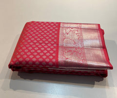 PASTEL PINK  ZARI KANCHI SILK SAREE