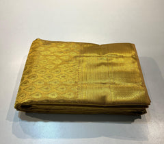 GOLD  BORDER COLOUR COMBITION PURE KANCHI SILK SAREE